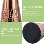 Dagenham 2-Piece Hammered Metal Table Vase - Image 7