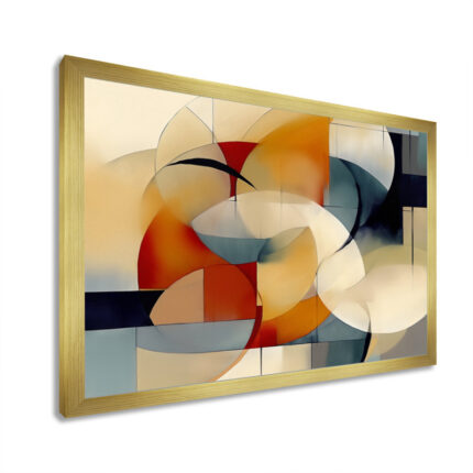 Damore Exploring Abstracted Patterns I – Abstract Geometric Large Wall Art - Chic Decora