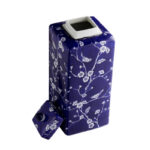 Daouia 17.72" Handmade Blue White Chinoiserie Ceramic Ginger Jar/ Table Vase - Image 2