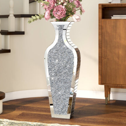 DeGrailly 28″ Handmade Glass Floor Vase - Chic Decora