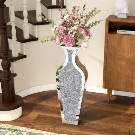 DeGrailly 28″ Handmade Glass Floor Vase - Chic Decora