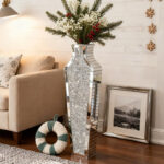 DeGrailly Crystal Glass Floor Vase - Image 4