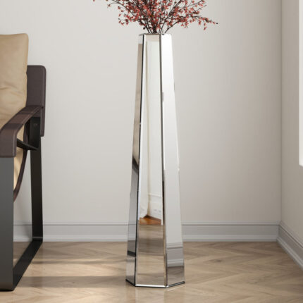 DeGrailly Handmade Glass Floor Vase - Chic Decora