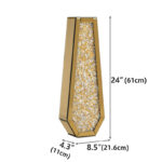 DeGrailly Handmade Mirrored Glass Floor Vase - Image 4