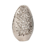 Decorative Aluminum Vase with Organic Cutout Design Sculptural Metal Accent Piece Modern Abstract Openwork Motif Freestanding Etched Detailing Artisan Style Vase Contemporary Home Decor Element. - Image 6