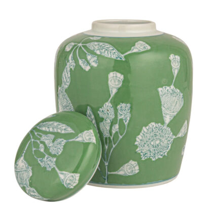 Decorative Ceramic Ginger Jar with Lid - Chic Decora