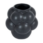 Decorative Stoneware Vase with Raised Dots and Matte Finish - Image 2