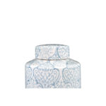 Decorative Tall Ceramic Ginger Jar with Lid - Image 3