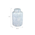 Decorative Tall Ceramic Ginger Jar with Lid - Image 5