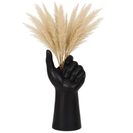 Decorative Vase Stoneware Porcelain Sculptural Hand Shaped Contemporary Art Accent Vessel Abstract Figurative Modern Statement Ceramic Display Piece Bold Artistic Home Decor Statue Form Design - Chic Decora