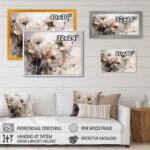 Delicate Warm Floral Impressions - Floral Wall Decor - Image 6