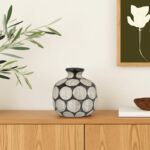 Delois Terra-cotta Vase with Wax Relief Dots, Natural - Image 6