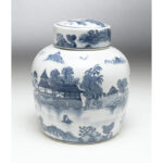 Desin Blue Porcelain Jar