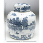 Desin Blue Porcelain Jar - Image 2