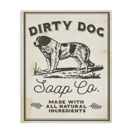 Dirty Dog Soap Co by Daphne Polselli – Graphic Art Print - Chic Decora