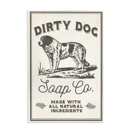 Dirty Dog Soap Co by Daphne Polselli – Graphic Art Print - Chic Decora