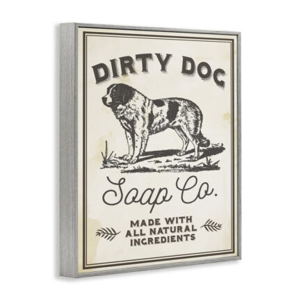 Dirty Dog Soap Co by Daphne Polselli – Graphic Art Print - Chic Decora