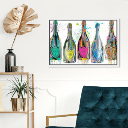 Drinks And Spirits ” Drinks And Spirits Luminous Party Champagne Day Bottles ” by Oliver Gal - Chic Decora