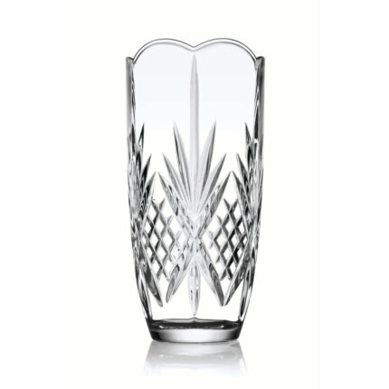 Dublin Crystal Scalloped Vase - Chic Decora