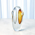 Duet Vase-Amber/Grey-Sm