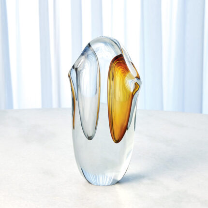 Duet Vase-Amber/Grey-Sm - Chic Decora