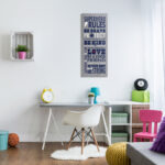 Durante Superhero Rules Typography Kids Wall Décor - Image 3