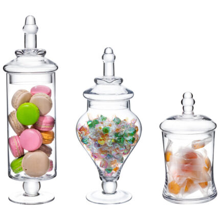 Egehan Glass Apothecary Jar - Chic Decora