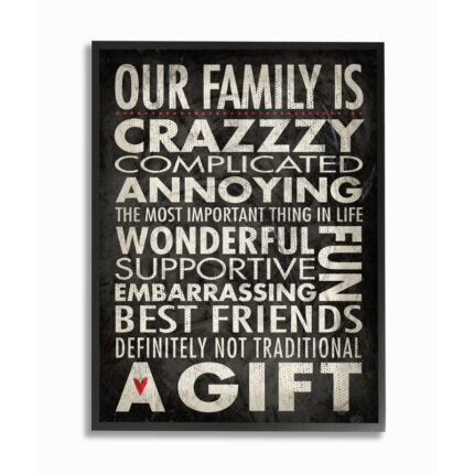 Ehme ” Our Family Is Crazzzy “ - Chic Decora