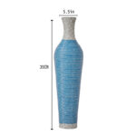 Eibhinn 39" Tall Floor Vase, Two-tone Hand Woven Rattan Finish, Large Flower Decorative Vase - Image 5