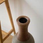 Eibhinn 39" Tall Floor Vase, Two-tone Hand Woven Rattan Finish, Large Flower Decorative Vase - Image 8