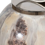 Elegant Metal Vase with Sculptural Accent Modern Glam Iron & Aluminum Decorative Accent - Image 5