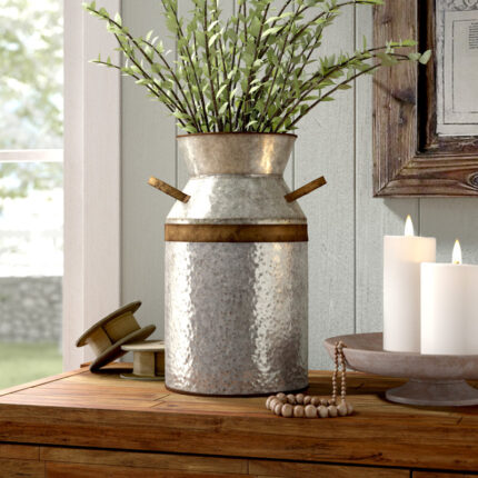 Elio Metal Table Vase - Chic Decora