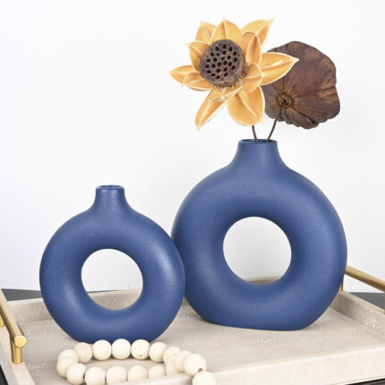 Elsia 3 Piece Handmade Ceramic Table Vase - Chic Decora