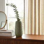 Estancia Modern Vase with Sculpted Embossed Detailing - Sleek Silhouette for Home Decor Styling