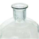 Eugenia Recycled Glass Handmade Ribbed Spanish Bottle Decorative Vase - Image 6