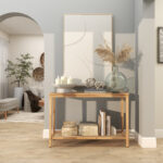 Eugenia Recycled Glass Handmade Ribbed Spanish Bottle Decorative Vase - Image 3