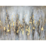 Evatt " Golden Reflections With Handcrafted Gold Leaf Wrapped Canvas Wall Art Print " - Image 6