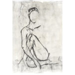 Falcetti " Embellished Nude Contour Sketch II " by Ethan Harper