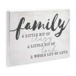 Family Crazy Loud Love Inspirational Word Design - Textual Art - Image 2