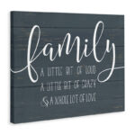 Family Loud Crazy Love by Lettered and Lined - Textual Art Print - Image 2