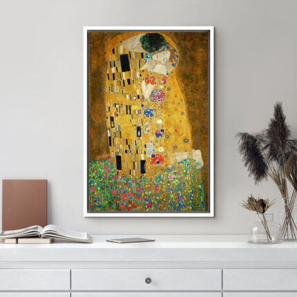 Famous Artwork ” The Kiss Painting ” by Gustav Klimt - Chic Decora