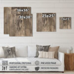 Farmhouse Horse - Modern Farmhouse Print on Natural Pine Wood - Image 3