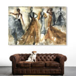 Fashion And Glam " Fashion And Glam Bailando Dress " by Oliver Gal Painting Print - Image 6