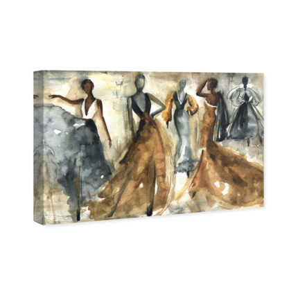 Fashion And Glam ” Fashion And Glam Bailando Dress ” by Oliver Gal Painting Print - Chic Decora