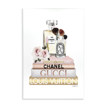Fashion Essentials With Iconic Glam Brands by Amanda Greenwood – Graphic Art Print - Chic Decora
