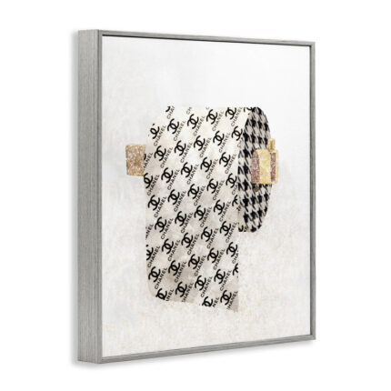 Fashion Glam Toilet Paper Designer Detailing by Ziwei Li – Graphic Art Print - Chic Decora