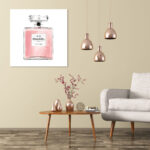 Fashion and Glam Blush Classic Perfume, Glam and Pastel - Floater Frame Graphic Art on Canvas - Image 4