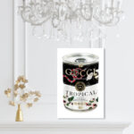 Fashion and Glam Italian Luxe Soup, Glam Black - Graphic Art on Canvas