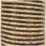 Favian Seagrass Handmade Slim Woven Tall Floor Decorative Brown Vase with Dark Brown Striped Accents - Image 8