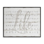 Fenna Life Is Short Smile on Planked Look' Graphic Art Print